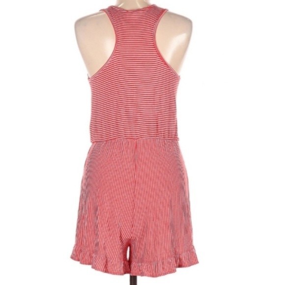 Rolla Coaster Red Striped Romper - Picture 2 of 10